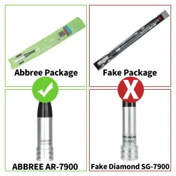 Alternative view of AR-7900 Dual Band Mobile Radio Antenna – VHF UHF High Gain Stainless Steel for AR-2520 BJ-218 QYT