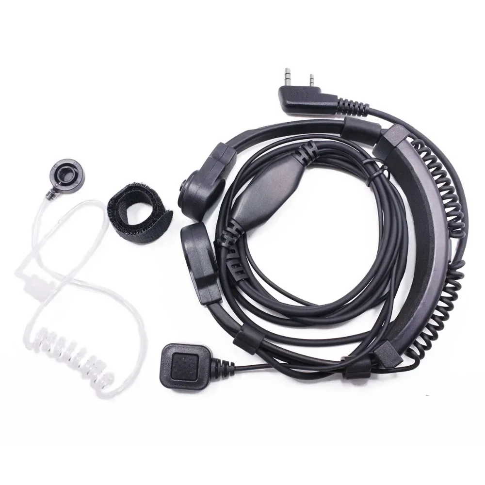 2 Pin K Type Adjustable Acoustic Throat MIC Headset for Baofeng UV-5R & BF-888S – Premium PTT Headphone - Image 3