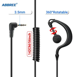 Premium 3.5mm Walkie Talkie Headset – Stereo Earpieces for Baofeng UV-5R, BF-888S, UV-21 & Quansheng UV-K5