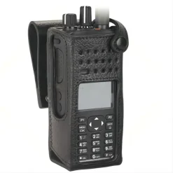 Motorola-PMLN5842 Hard Leather Radio Case, 2.5 “Swivel Belt Loop, DP4601 XiR P8660 P8628 Walkie Talkie, PMLN5842
