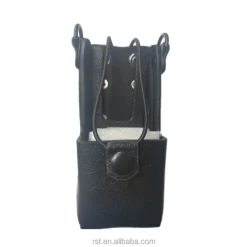 Leather Case for Motorola Walkie Talkie, Hostler with Belt, DGP8550, DP4800, DP4801, XPR7350, Xirp8268, Holder