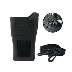 PMLN5863 Leather Case 3 inch Fixed Belt Loop Motorola XPR3500 XPR3500e DEP550 DP2400e DP2600e DP2400 DP2600 Walkie Talkie