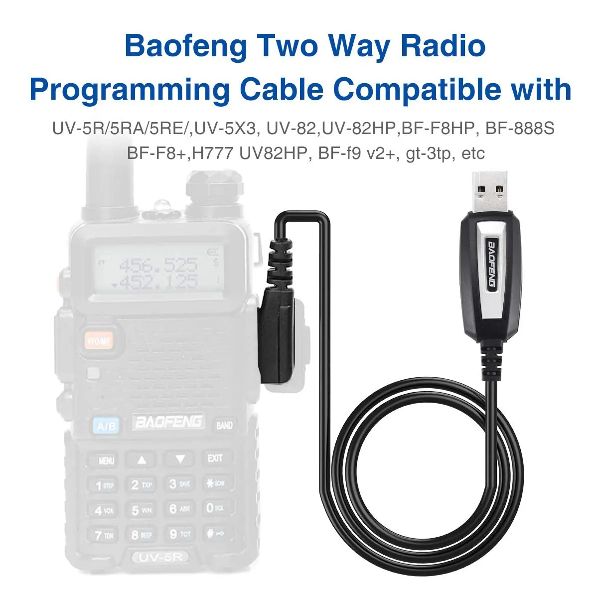 Baofeng USB Programming Cable with Driver CD for UV-5R, BF-888S, Quansheng Walkie Talkies – High Compatibility & Easy Setup - Image 3