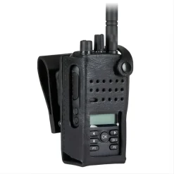 TRBOW-Leather Carry Case with Swivel Belt Loop for Motorola DP2600e, Dep570e, Two Way Radio, PMLN5867, 2.5 in
